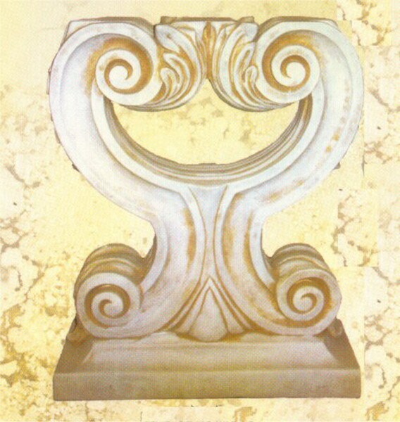 Twin Acanthus Dining Table Base